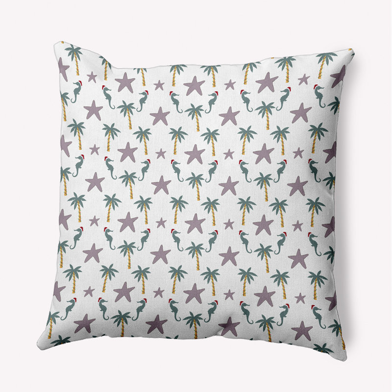 Coussin décoratif intérieur / extérieur en polyester, Carré, 20 po x 20 po
