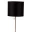 Lampe de table 19 po à finition argentée et abat-jour en métal