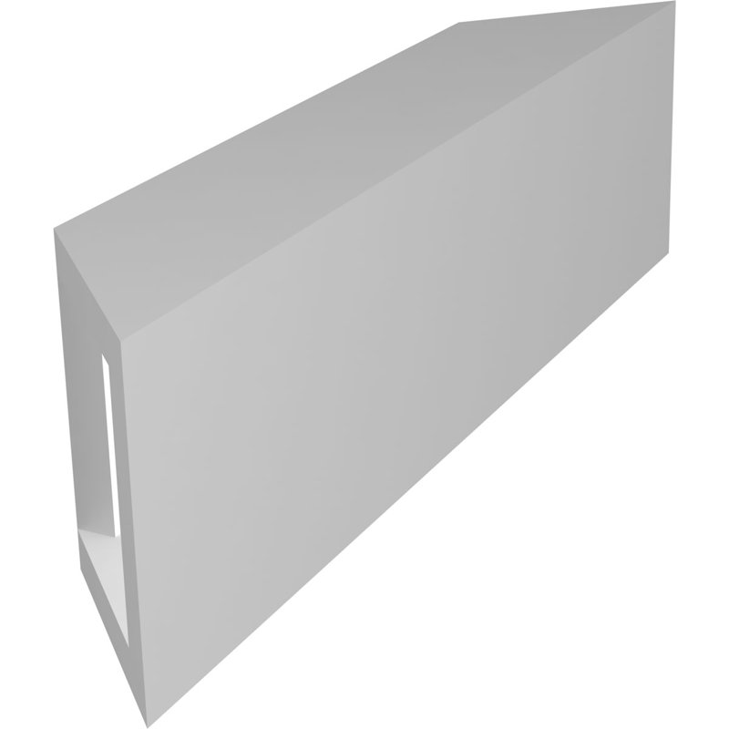 Support de genou traditionnel en PVC de qualité architecturale, H 8 po x l 3 po x P 8 po