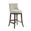 Tabouret en chenille avec structure en noyer foncé-22851912