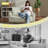 47.6 inch Faux Leather Sofa, Small Leather Loveseat Couch for Small Space-1269860052