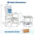 Poly Lumber Rocking Chair Outdoor Set of 2 with Side Table - HDPE High Back Porch Rocker Chairs for Adults - All Weather Resistant Furniture for Patio Front Porch-583953128