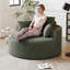 Canapé-lit simple en velours côtelé de 50 po de hauteur, sans assemblage requis, fauteuil moelleux moderne (pas une chaise pivotante)-80105148