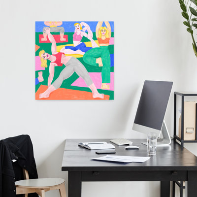 Art mural contemporain abstrait Ceipei Yoga Ga