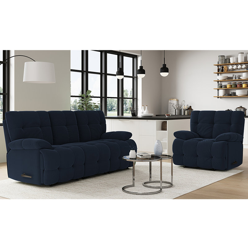 Liola 2 - Piece Living Room Set, Blue