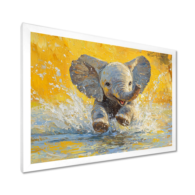 Guglielmo - Animals Wall Art, Reproduction encadrée d'une seule photo, H 12 po x l 20 po, Blanc