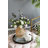 Tiered Geometric Clear Glass Vase With Amber Luster Finish, Artistic Accent For Modern Decor And Floral Display.-1336207908