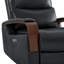 Fauteuil inclinable électrique pivotant en cuir véritable