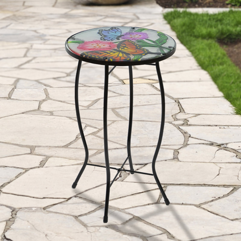 Floral and Butterfly Bistro Table