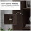 Armoire de rangement à tablettes mobiles de style moderne avec portes à fermeture douce pour une organisation polyvalente