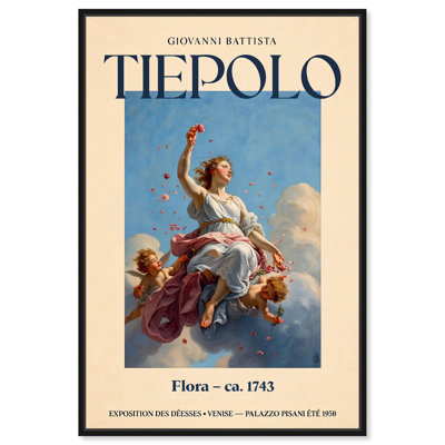 «Goddess of Flowers in Flight», affiches sur toile par Art Remedy
