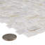 Carreau de mosaïque murale coquille naturelle blanche 11-1 / 2 "x 11-7 / 8" Conchella Subway