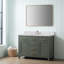 Plateau de meuble-lavabo simple 48 po avec lavabo en quartz - pour remplacement de meuble-lavabo, sans armoire