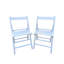 Ensemble de 2 chaises pliantes en bois