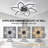 Ceiling Fan with Lights,Low Profile Ceiling Fan with Lights,Modern Dimmable Ceiling Light Fan-93885084