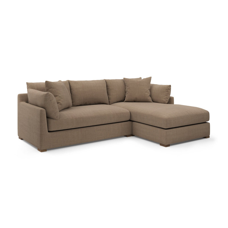 Canapé modulaire Ojai, Mélange de polyester kaki Nevis