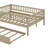 Wooden Daybed With Underbed Trundle And Fence-Style Guardrails-887064568-887064547