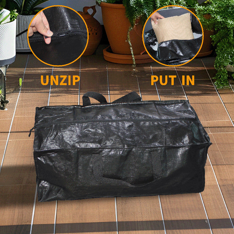 Heavy Duty Moving Bags - Extra Large Storage Totes with Backpack Straps, Strong Handles & Zippers, Alternative to Moving Boxes