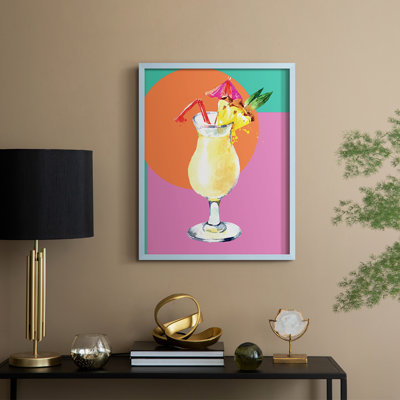 Pina Colada Framed Print - Solid Wood