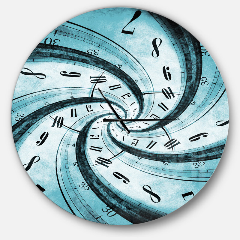Time Vortex Spiral - Horloge murale moderne, Grand