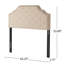 Tufted Upholstered Headboard With Durable Metal Legs-1882553956