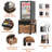 Mini Fridge Stand With Drawer Storage, Power Outlet  And Lockable Wheels-1257021622