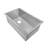 Whitehaus 15" brushed stainless steel commercial single bowl undermount sink