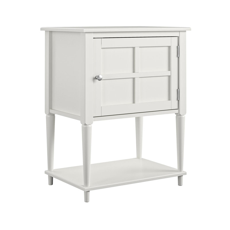 Alferetta 55.9cm Solid Wood Sideboard, White