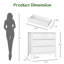 Commode 3 tiroirs en bois, largeur 31,9 po, hauteur 30,1 po-2095012880