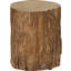 Tree Stump Stool, Decorative Side Table, Concrete End Table With Wood Grain Finish