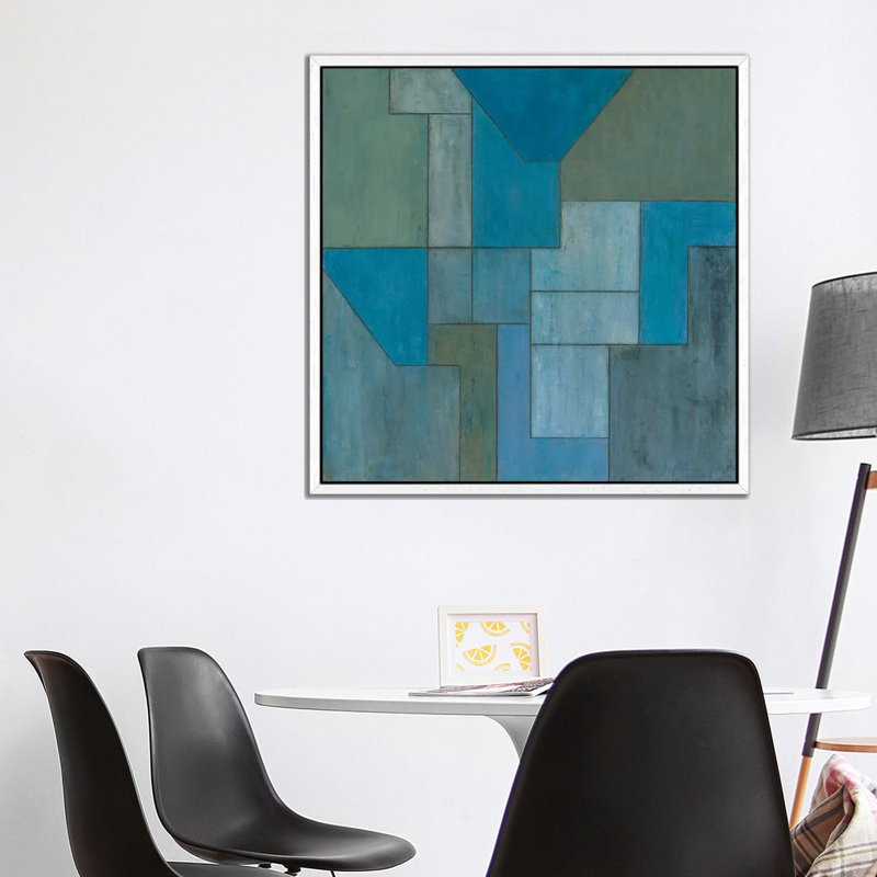 Incognito by Stephen Cimini - Painting Print on Canvas, 93.98 cm H x 93.98 cm W, White Framed