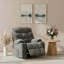 Fauteuil inclinable berçant pivotant à 360 °, siège inclinable simple manuel avec porte-gobelets-1265031840
