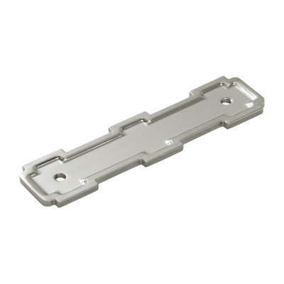 Coventry Collection Pull Backplate - 3-3/4" Center to Center Cabinet Pull Brushed Golden Brass - Transitional Hardware for Drawers & Cabinets