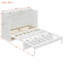 Lit escamotable double avec grands tiroirs de rangement-129748028