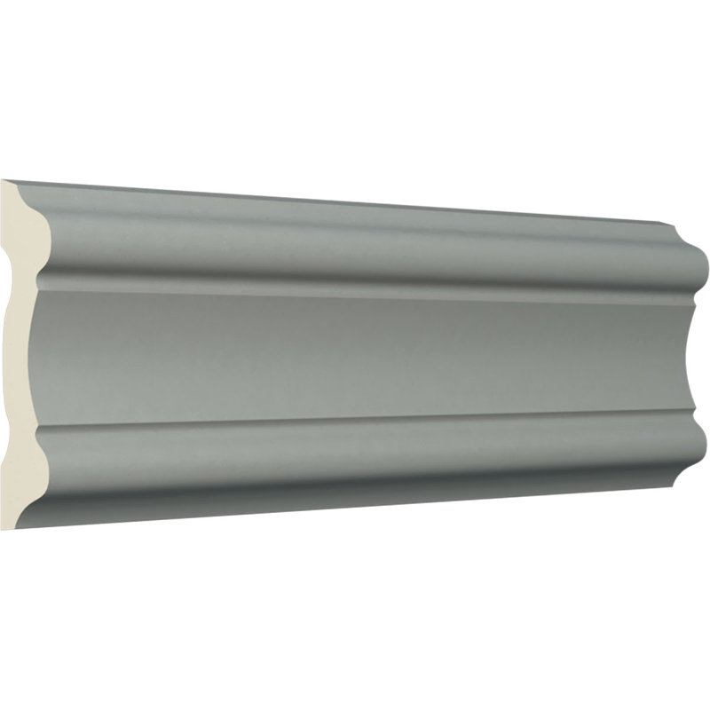 Emery White Polyurethane Crown Chair Rail Moulding Set