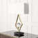 Abstract Lamp w/6" Crystal Sphere