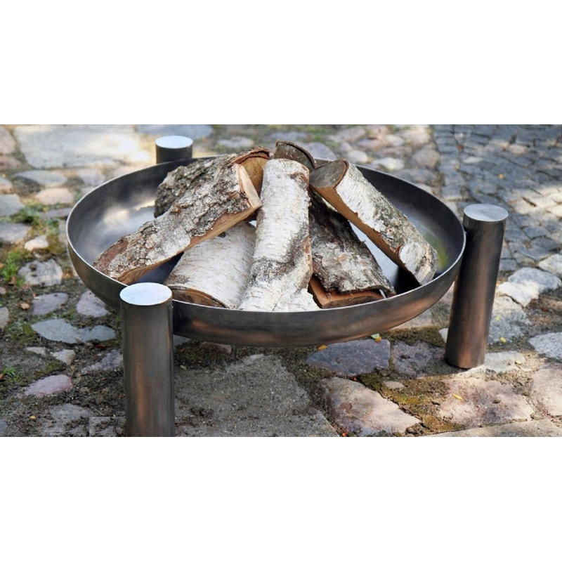 Rosiclare Steel Wood Burning Smokeless Fire Pit, 30" H x 60" W x 60" D