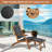 Aleshka Outdoor Acacia Wood Chaise Lounge