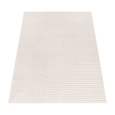 Innen-/Außenteppich Lyndzey in Beige/Cremefarben