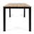 Outdoor Wood Table With Robust Iron Base, 68.87" Wide X 30" High Deck Dining Supports, 34" D W H