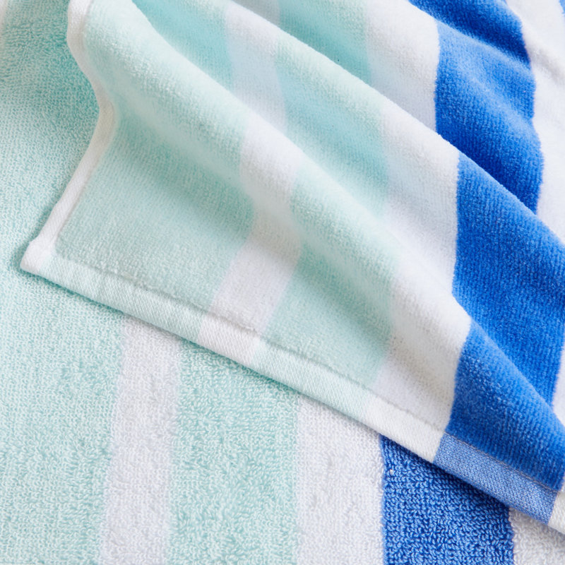 Ensemble de serviettes de plage 100% coton 2 pièces Wickett