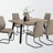 Caraway Rectangular Dining Table in Dark Taupe/Black Metal Finish, 30.78'' H X 59.72'' W X 35.87'' D