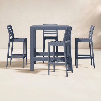 Farrah Square 4 - Person 39" Long Bar Height Dining Set