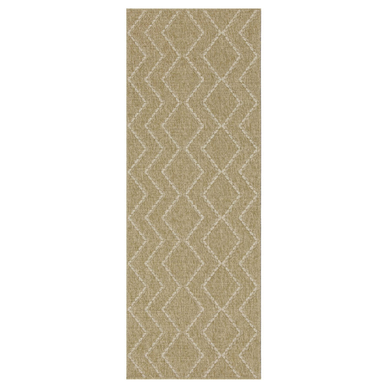Earth Jute/White Indoor/Outdoor Area Rug, Rectangle 7'10" x 10'3"