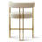25" Upholstered Gold Chenille Arm Counter Stool-1512341780