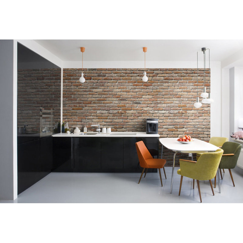 Daquane Brick 2.54m x 368cm Wallpaper Roll