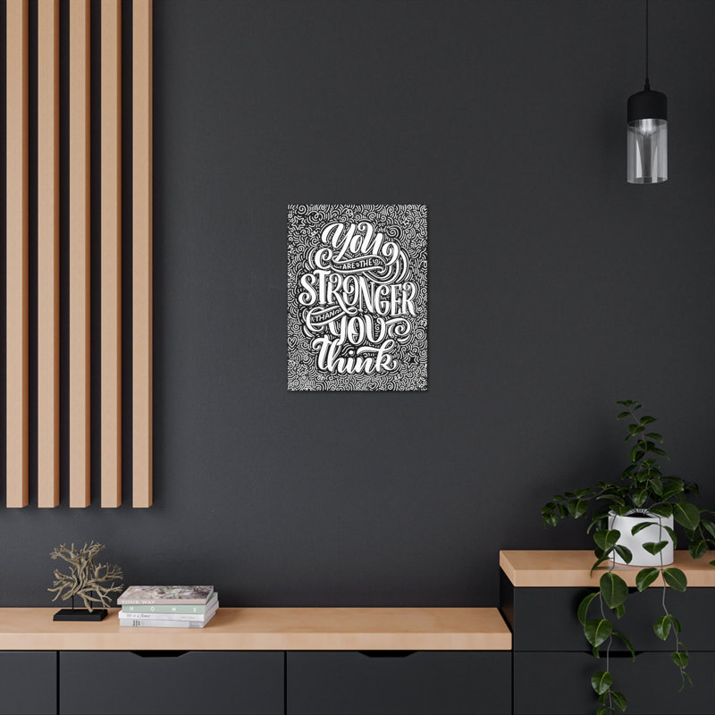 Décoration murale inspirante plus forte que vous ne le pensez, H 14 po x l 11 po