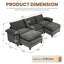 Canapé d'angle rembourré avec 2 repose-pieds-1982651133-1982651129