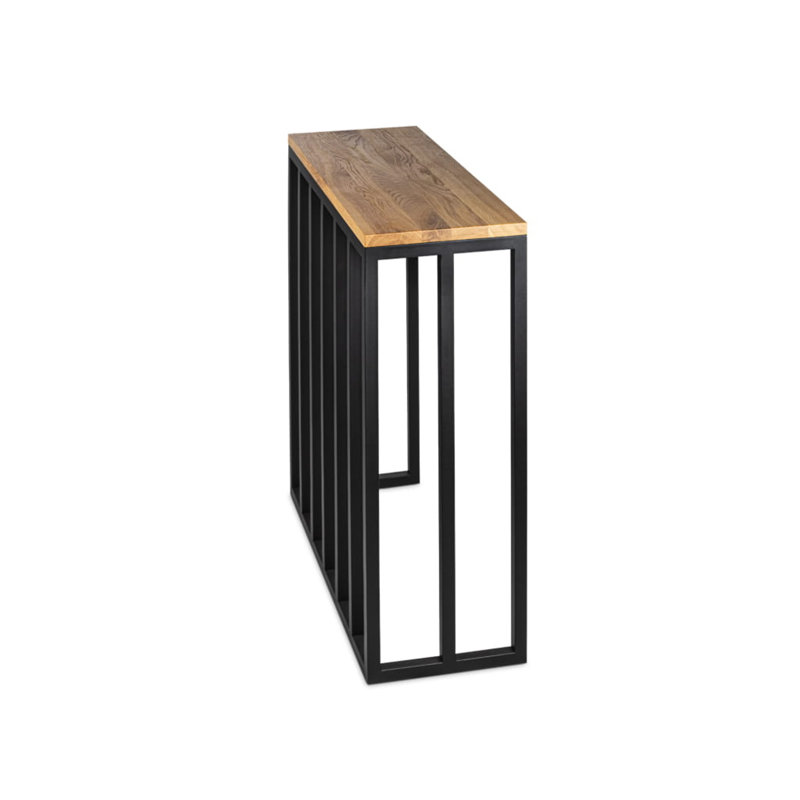 Mcgann 80cm Solid Wood Top Console Table