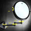 Mercer Makeup Vanity Mirror,  Double-Sided 360° Swivle, Black Antique Reversible Magnifying Wall Mirror
